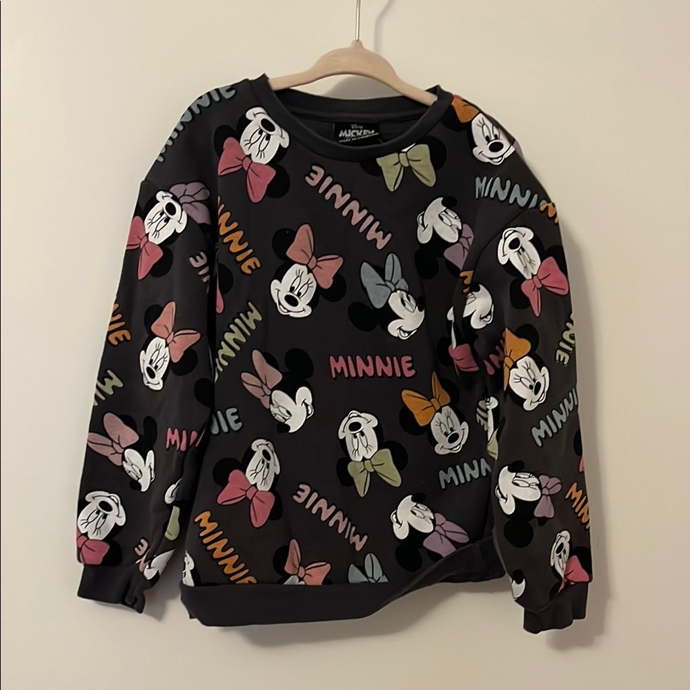 Disney Minnie Mouse Kids Hoodie - Black and Multicolor